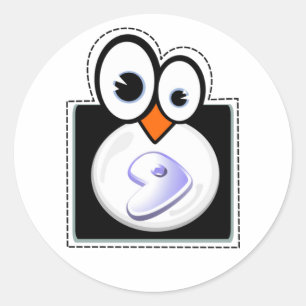 Linux Penquin Gento Sticker