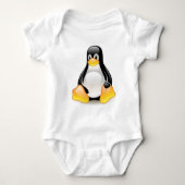 linux-pinguïn-tux romper (Voorkant)