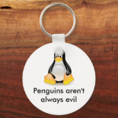 linux-pinguïn-tux sleutelhanger (Voorkant)