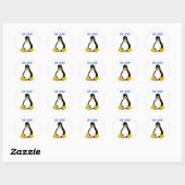 Linux-producten en -Design! Ronde Sticker (Vel)