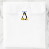 Linux-producten en -Design! Ronde Sticker (Tas)