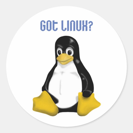 Linux-producten en -Design! Ronde Sticker (Voorkant)