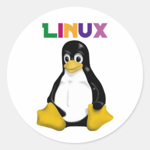 Linux-producten en -Design! Ronde Sticker
