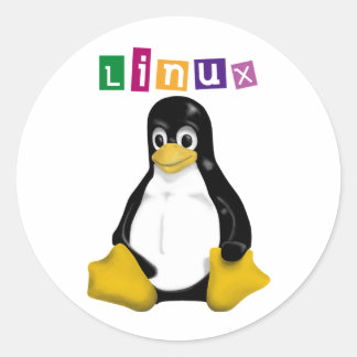 Linux-producten en -Design! Ronde Sticker