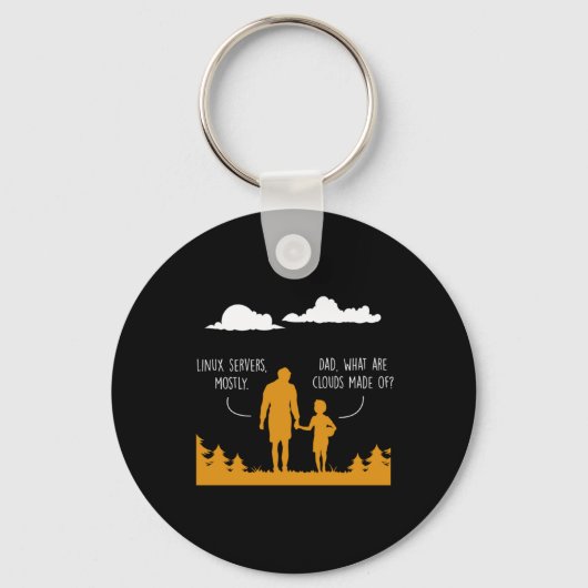 Linux-programmeur Coder Programming Gift Sleutelhanger (Voorkant)