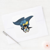 Linux Python Vierkante Sticker (Envelop)