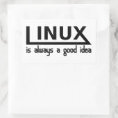 Linux Rechthoekige Sticker (Tas)