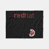 Linux Red Pet Fan T-shirt Tux Penguin Open Source  Fleece Deken (Voorkant (Horizontaal))