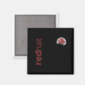 Linux Red Pet Fan T-shirt Tux Penguin Open Source  Magneet (Voorkant / Achterkant)
