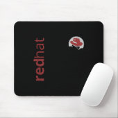 Linux Red Pet Fan T-shirt Tux Penguin Open Source  Muismat (Met muis)