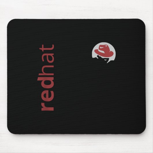 Linux Red Pet Fan T-shirt Tux Penguin Open Source  Muismat (Voorkant)