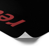 Linux Red Pet Fan T-shirt Tux Penguin Open Source Poster (Hoek)
