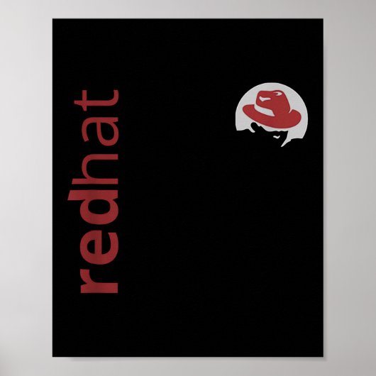Linux Red Pet Fan T-shirt Tux Penguin Open Source Poster (Voorkant)