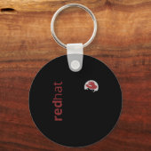 Linux Red Pet Fan T-shirt Tux Penguin Open Source Sleutelhanger (Voorkant)