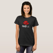 Linux redhat liefhebber t-shirt Penguin Tux Open S (Voorkant volledig)