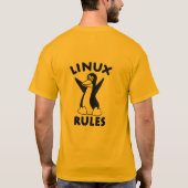 Linux-regels T-shirt (Achterkant)
