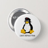 Linux-revolutie Ronde Button 5,7 Cm (Voorkant /achterkant)