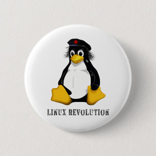 Linux-revolutie Ronde Button 5,7 Cm
