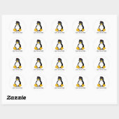 Linux-revolutie Ronde Sticker (Vel)