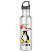 Linux Roestvrij Water Fles - Microsoft Gratis (Voorkant)