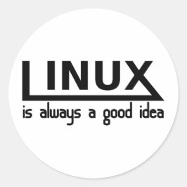 Linux Ronde Sticker
