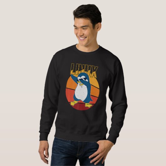 Linux Root Beheerder Cool Penguin Informatica Nerd Trui (Voorkant volledig)