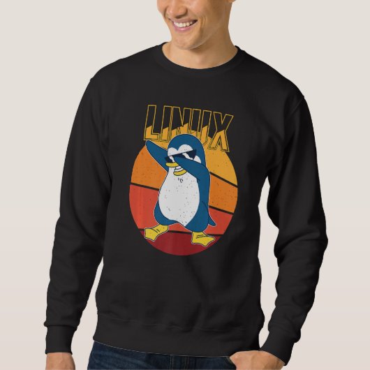 Linux Root Beheerder Cool Penguin Informatica Nerd Trui (Voorkant)