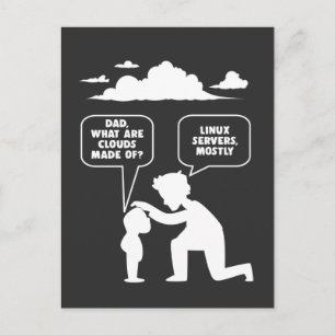 Linux Software Developer Computer Programmer Nerd Briefkaart