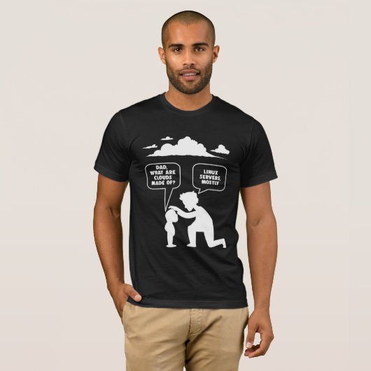 Linux Software Developer Computer Programmer Nerd T-shirt (Voorkant volledig)