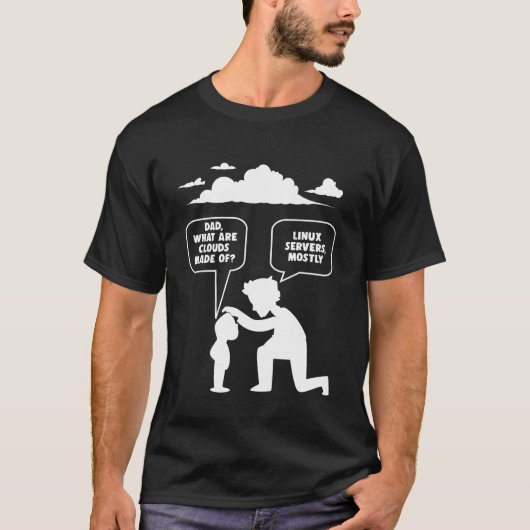 Linux Software Developer Computer Programmer Nerd T-shirt (Voorkant)