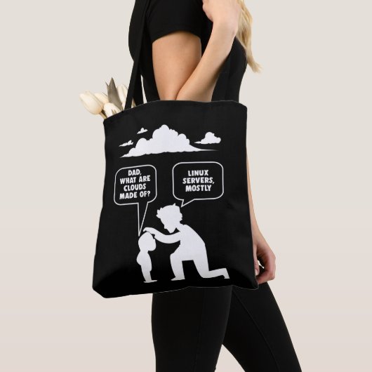 Linux Software Developer Computer Programmer Nerd Tote Bag (Dichtbij)