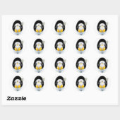 Linux-Stickers Ronde Sticker (Vel)
