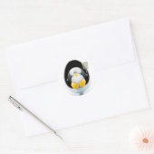 Linux-Stickers Ronde Sticker (Envelop)