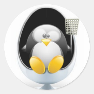 Linux-Stickers Ronde Sticker