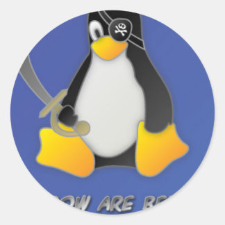 Linux-Stickers Ronde Sticker