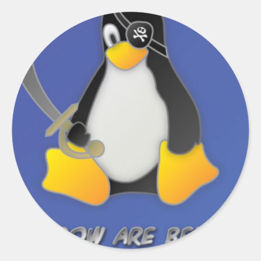 Linux-Stickers Ronde Sticker (Voorkant)