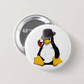 Linux tango ronde button 5,7 cm (Voorkant /achterkant)