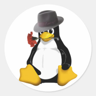 Linux tango ronde sticker