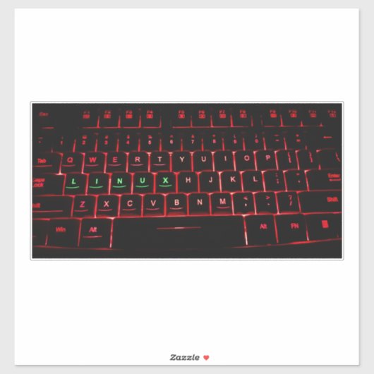 Linux-toetsenbord Sticker (Vel)