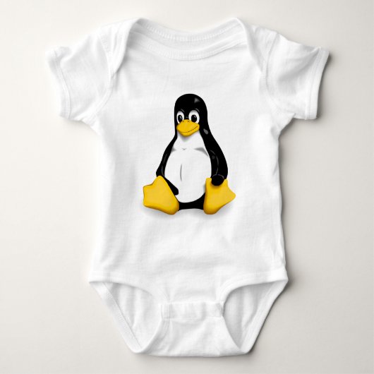 Linux Tux Baby Bodysuit pakken (Voorkant)