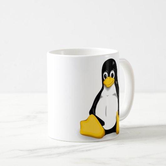 Linux Tux Coffee/Tea-Mokken Koffiemok (Voorkant rechts)
