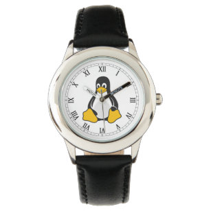 Linux Tux de Penguin Watch Horloge