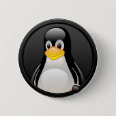 Linux - Tux head Button (Voorkant)