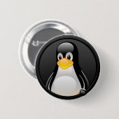 Linux - Tux head Button (Voorkant /achterkant)