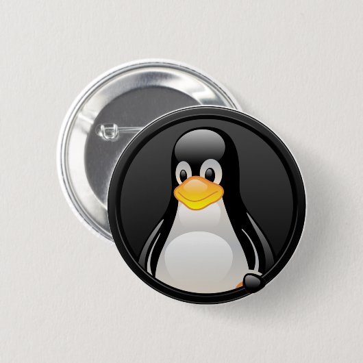 Linux - Tux head Button (Voorkant /achterkant)