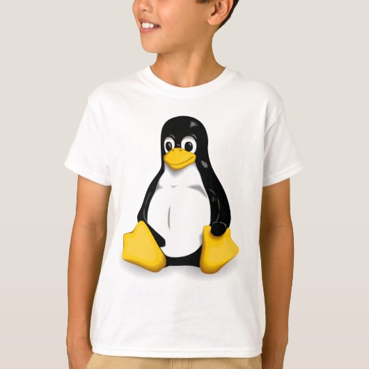 Linux Tux Kinder Tee Shirt (Voorkant)