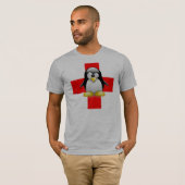 LINUX TUX MEDISCHE HULP T-SHIRT (Voorkant volledig)