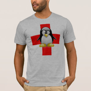 LINUX TUX MEDISCHE HULP T-SHIRT