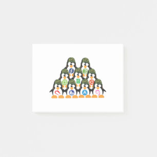 Linux Tux Penguin Army distro Logo T-shirt Post-it® Notes