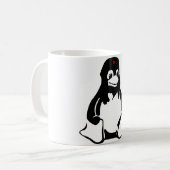 Linux tux Penguin Che Koffiemok (Voorkant links)
